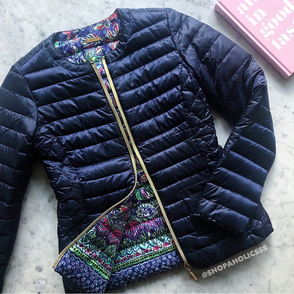 LILLY PULITZER Lilah Printed Reversible Jacket NWT